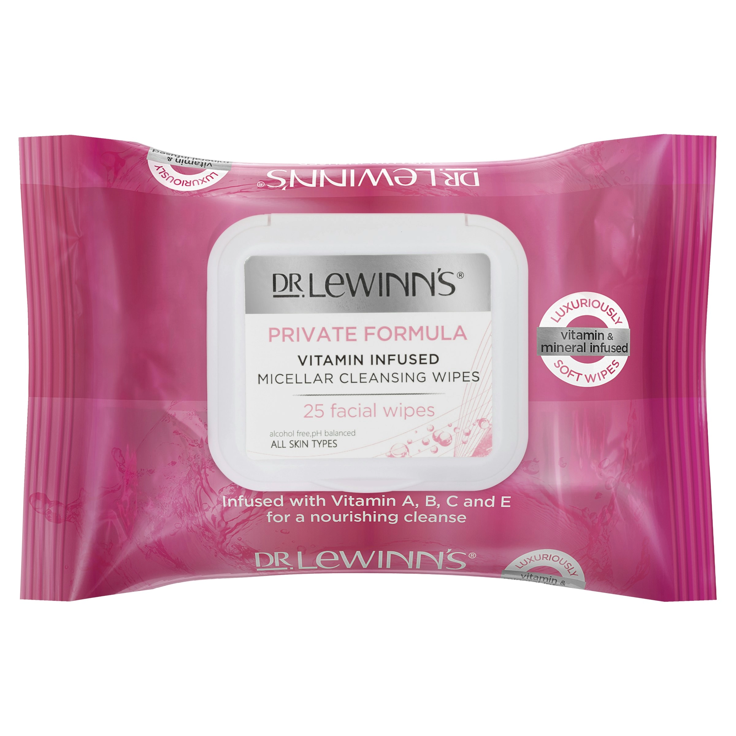 Dr Lewinn's Micellar Wipes 25Pk