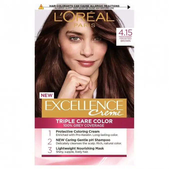 L'Oreal Excellence Creme 4.15 Dark Frosted Brown Hair Colour