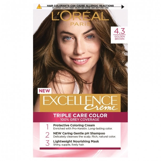 L'Oreal Excellence Creme 4.3 Dark Golden Brown Hair Colour