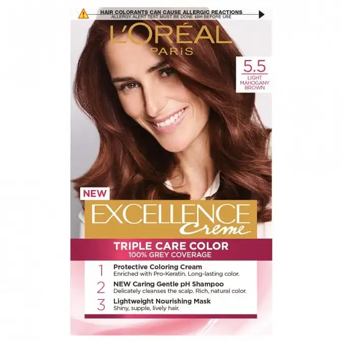L'Oreal Excellence Creme 5.5 Mahogany Brown Hair Colour