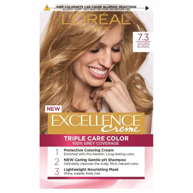 L'Oreal Excellence Creme 7.3 Dark Golden Blonde Hair Colour