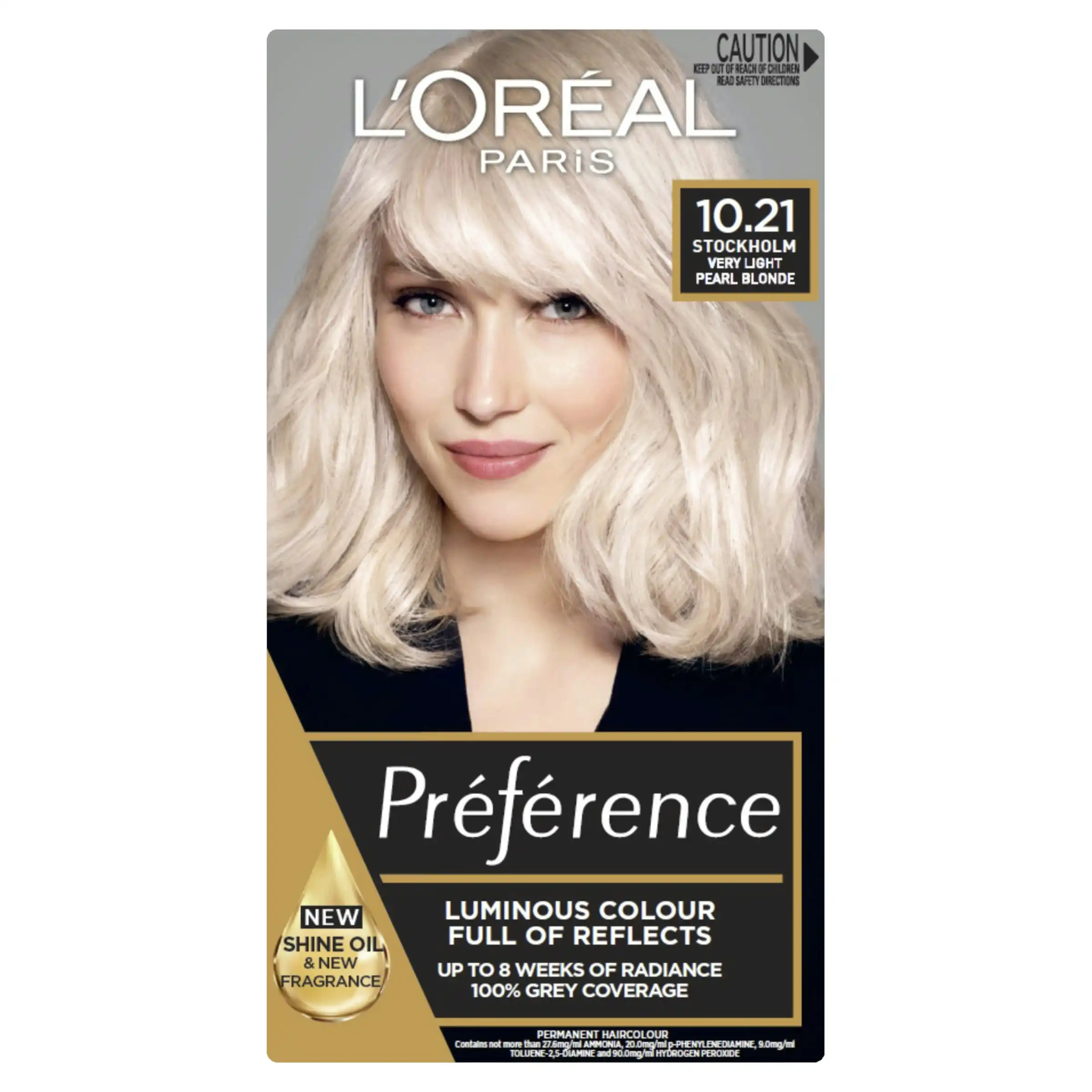 L'Oreal Paris Preference 10.21 Stockholm Very Light Pearl Blonde