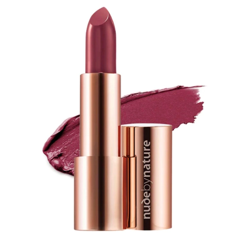 Nude by Nature Moisture Shine Lipstick 07 Deep Plum