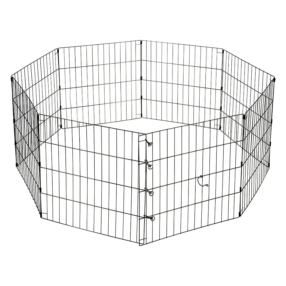 Royale Portable Collapsible 8 Panel 61x61cm Hinged Puppy/Dog Play Pen Enclosure