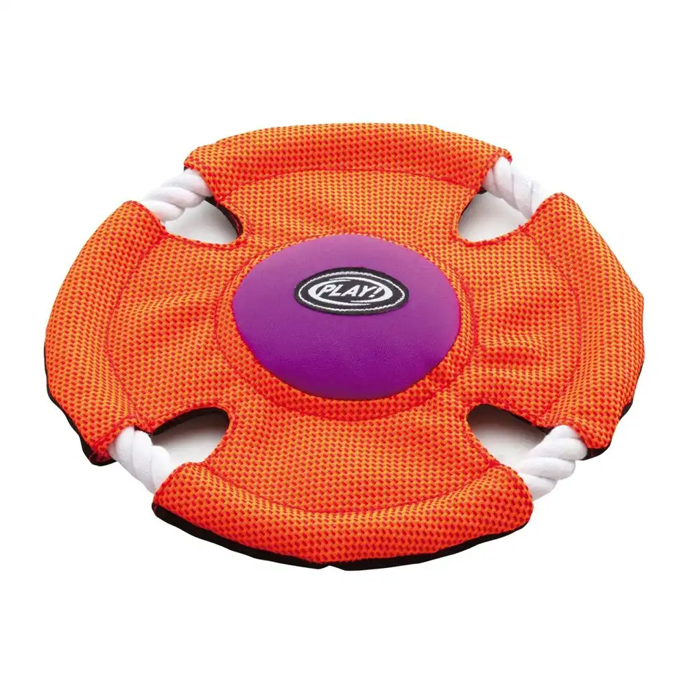 Petio Play Flyer Round Fetch/Throw Frisbee Flying Disc Pet Dog Toy Large 22.5cm