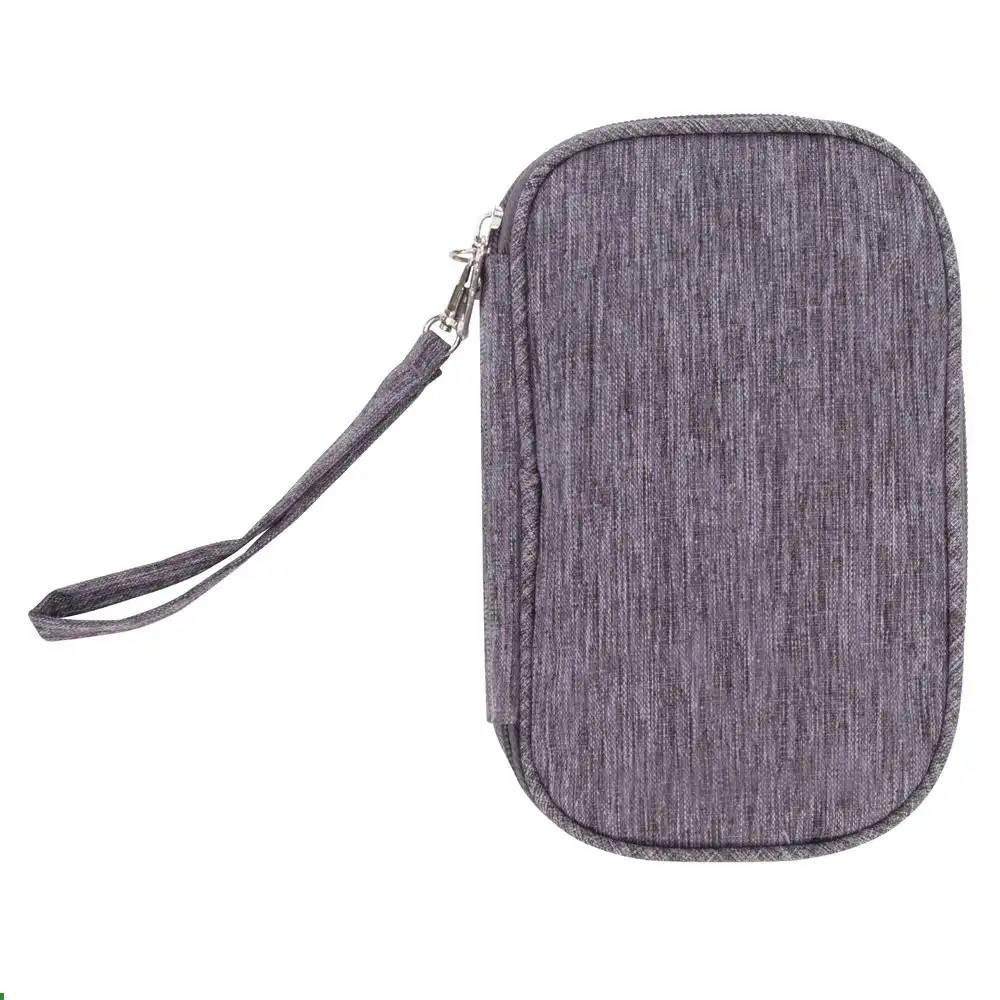 IS Gift Tech Travel Storage Lightweight Organiser/Bag Pouch Case Grey 14x5x20cm
