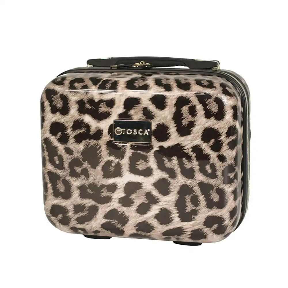 Tosca Leopard Print Beauty/Cosmetic Makeup Storage Hard Case/Bag 26x32x20cm