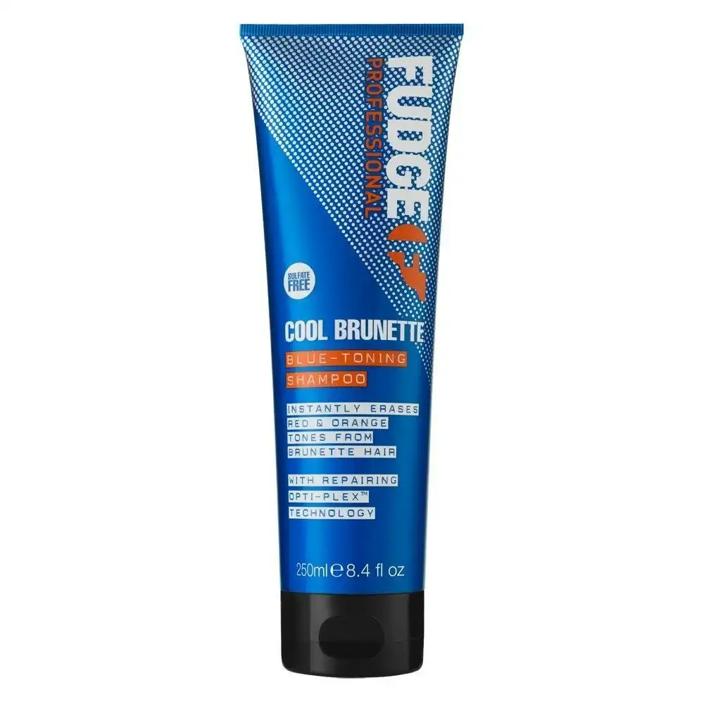 Fudge Professional 250ml Cool Brunette Blue Toning Shampoo Hair Care Repair