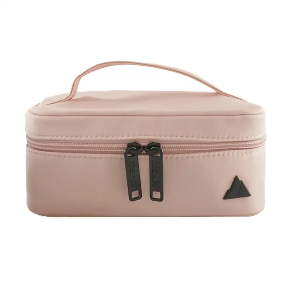 Travel Gear Nylon Makeup Toiletry Travel Wash Bag w/Handle 15x21cm Quartz Pink