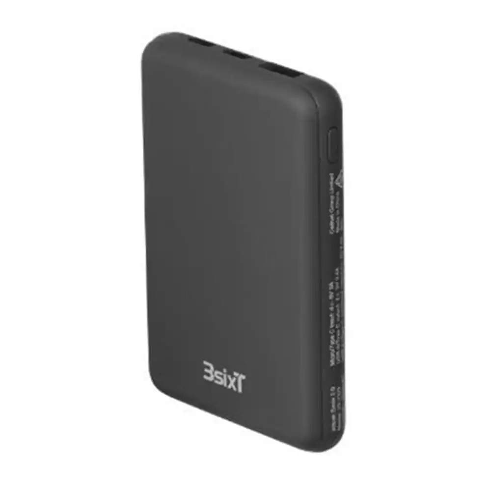 3sixT JetPak Basix 2.0 5000mAh Power Bank External Battery For Smartphones Black