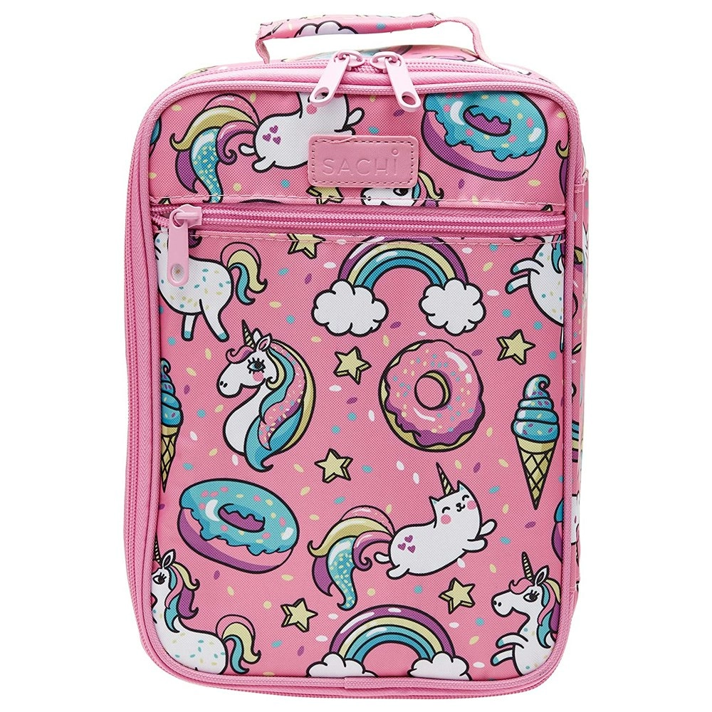 Sachi 28x21.5cm Kids Insulated Lunch Tote Bag School/Picnic Food Storage Unicorn