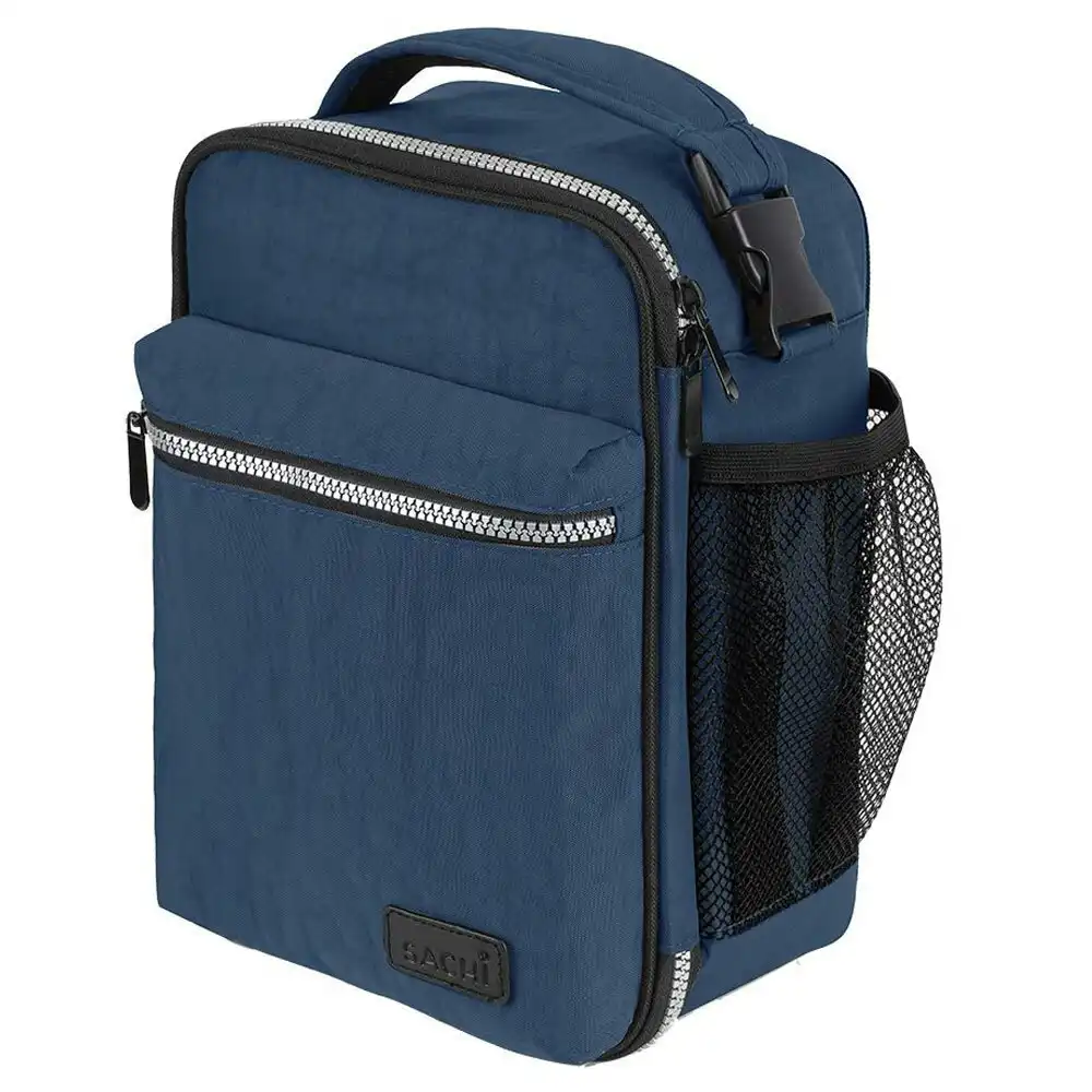 Sachi Explorer 28cm Insulated Lunch Storage Bag w/ Bottle Holder/Pocket Navy