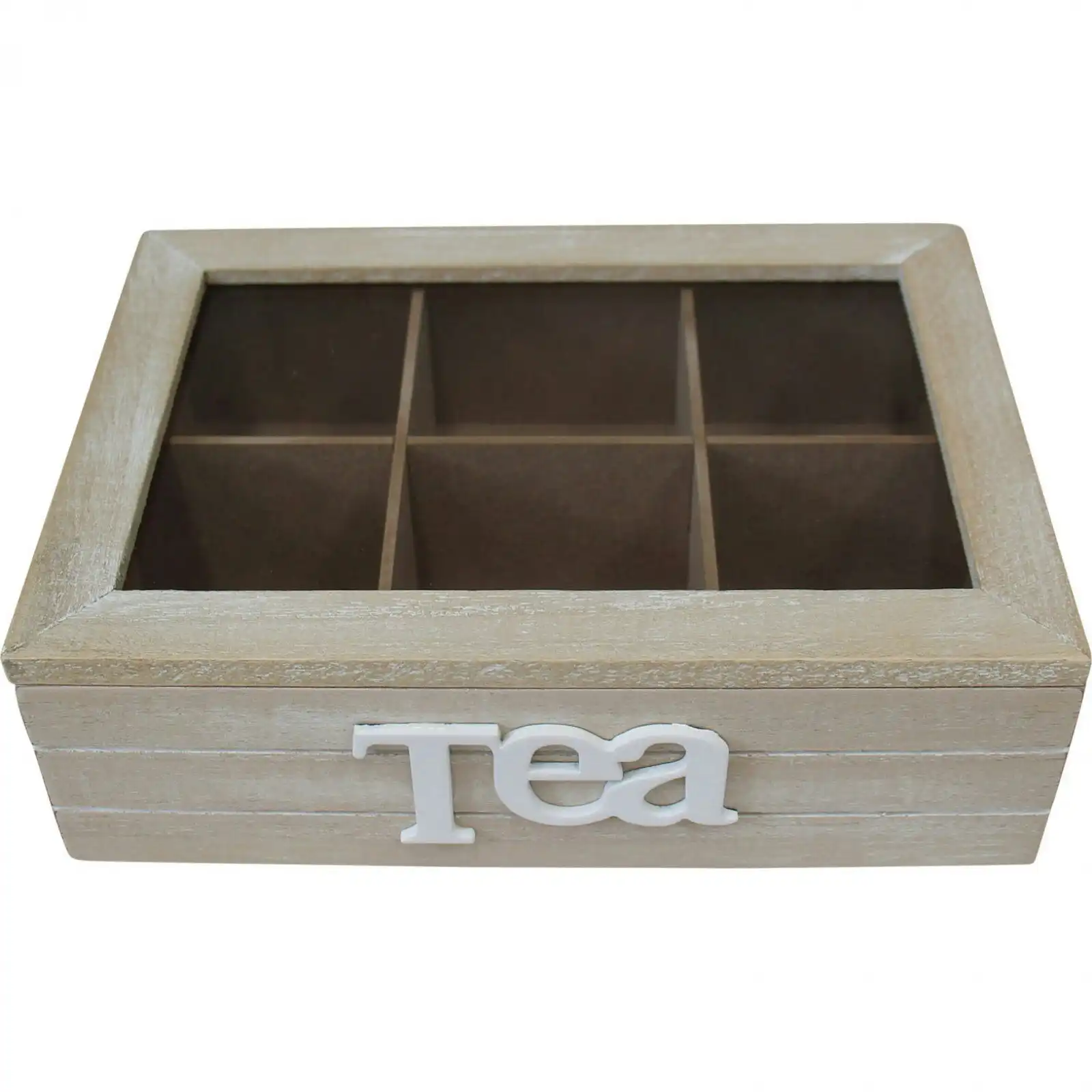 MDF Tea Box 22cm Classic Food/Drink Kitchen/Home Storage/Organiser/Decoration