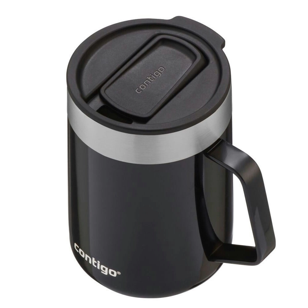 Contigo Streeterville Slider Lid Mug 414ml Insulated Stainless Steel Licorice