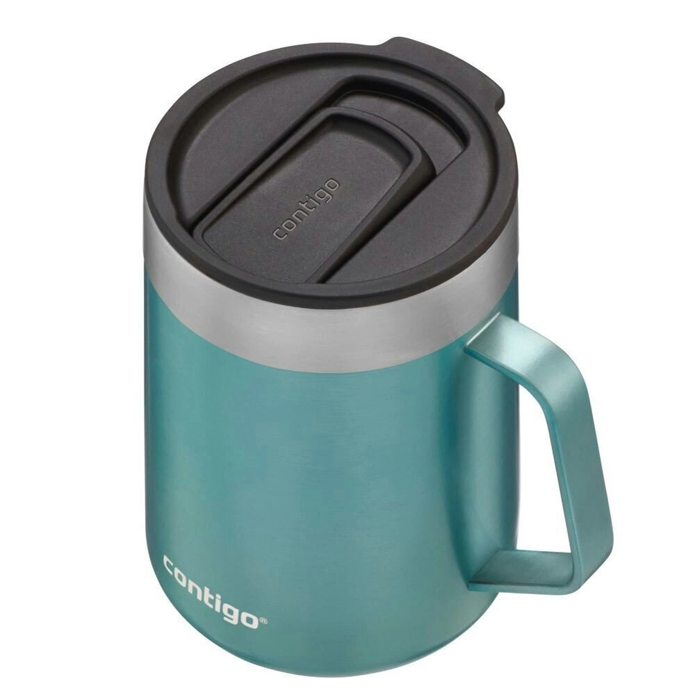 Contigo Streeterville Slider Lid Mug 414ml Insulated Stainless Steel Bubble Tea