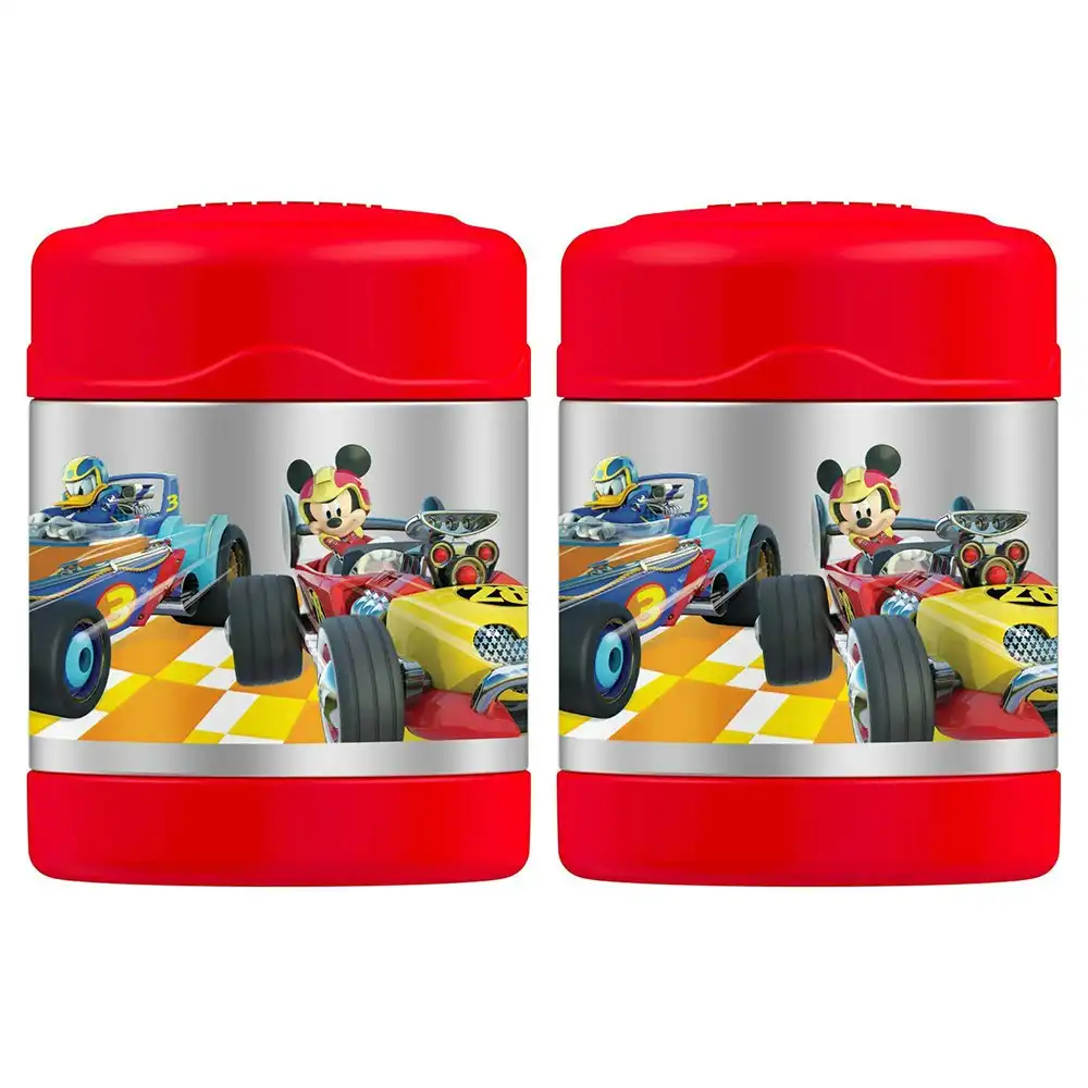 2x Thermos 290ml Funtainer Vacuum Insulated Food Storage Jar Mickey SS