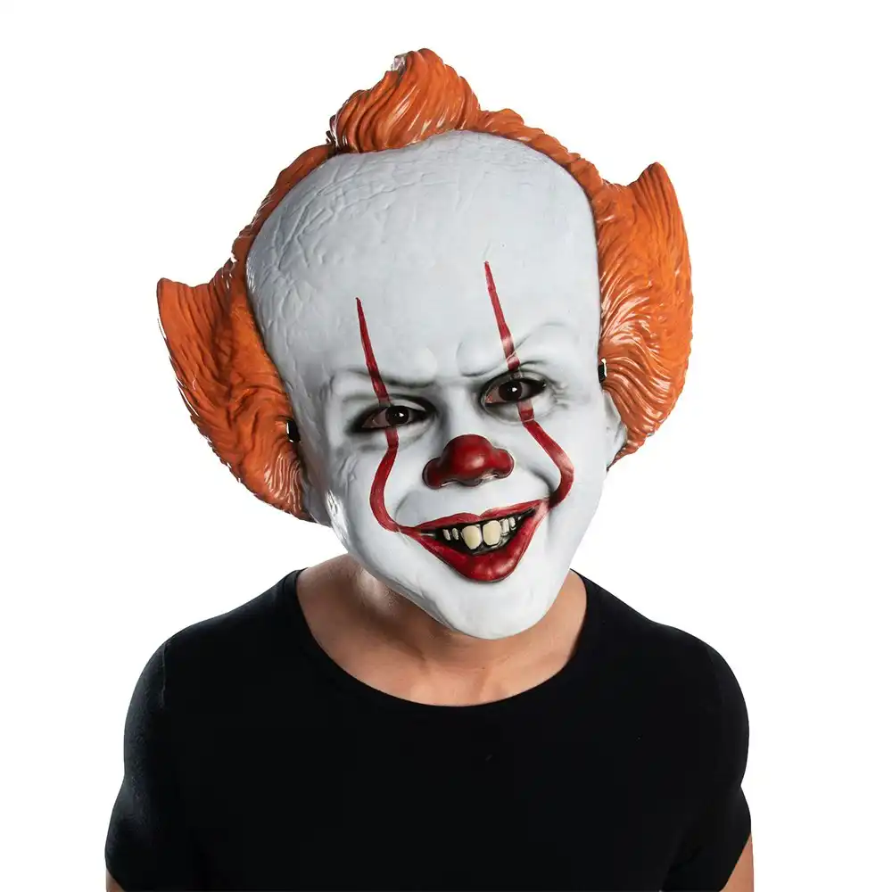Stephen King It Pennywise Horror/Scary Clown Vacuform Mask Halloween Men Costume