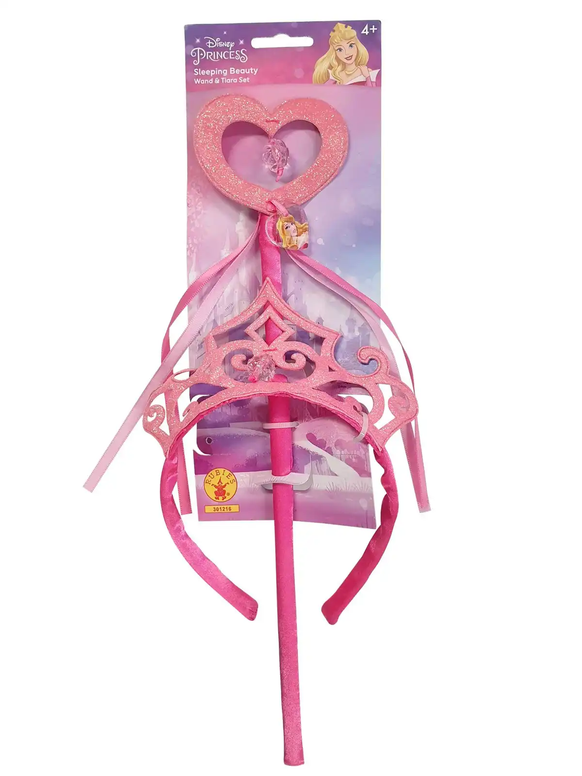 Disney Princess Sleeping Beauty Bundle Wand & Tiara Set Party Costume Accessory