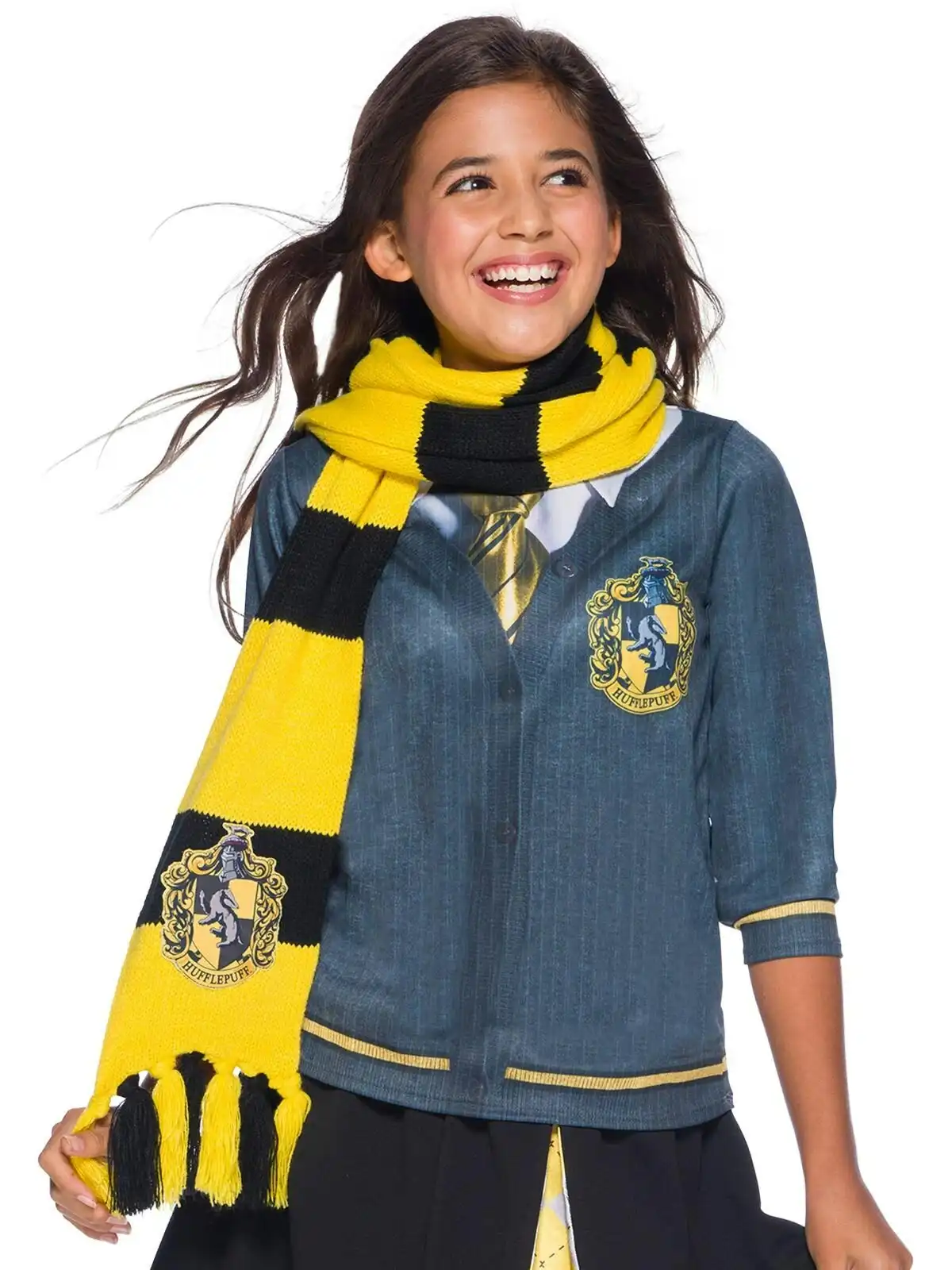 Harry Potter Hufflepuff Deluxe Scarf Adult/Unisex One Size Halloween Costume