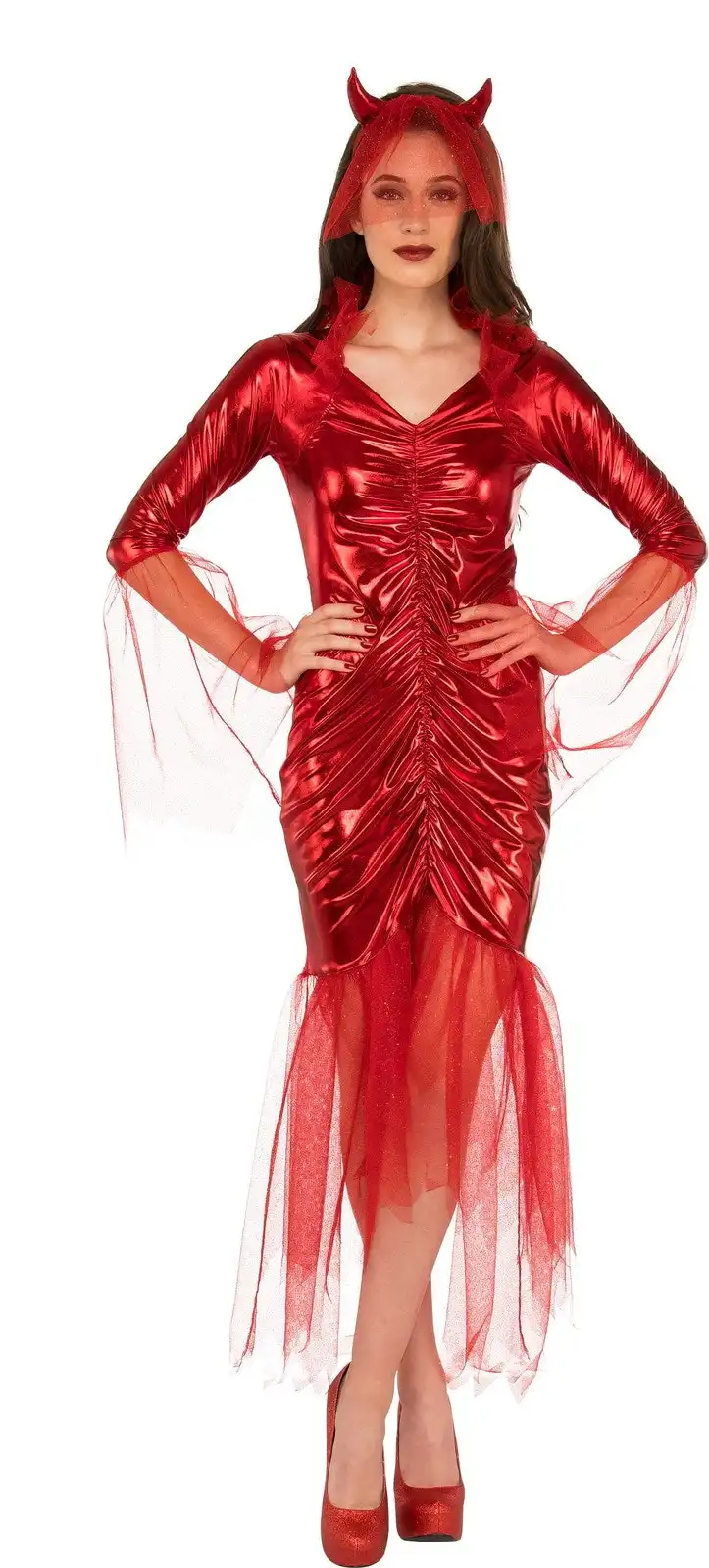 Rubies Red Devil Bride Demon/Evil Scary Women Dress Up Costume Size Standard