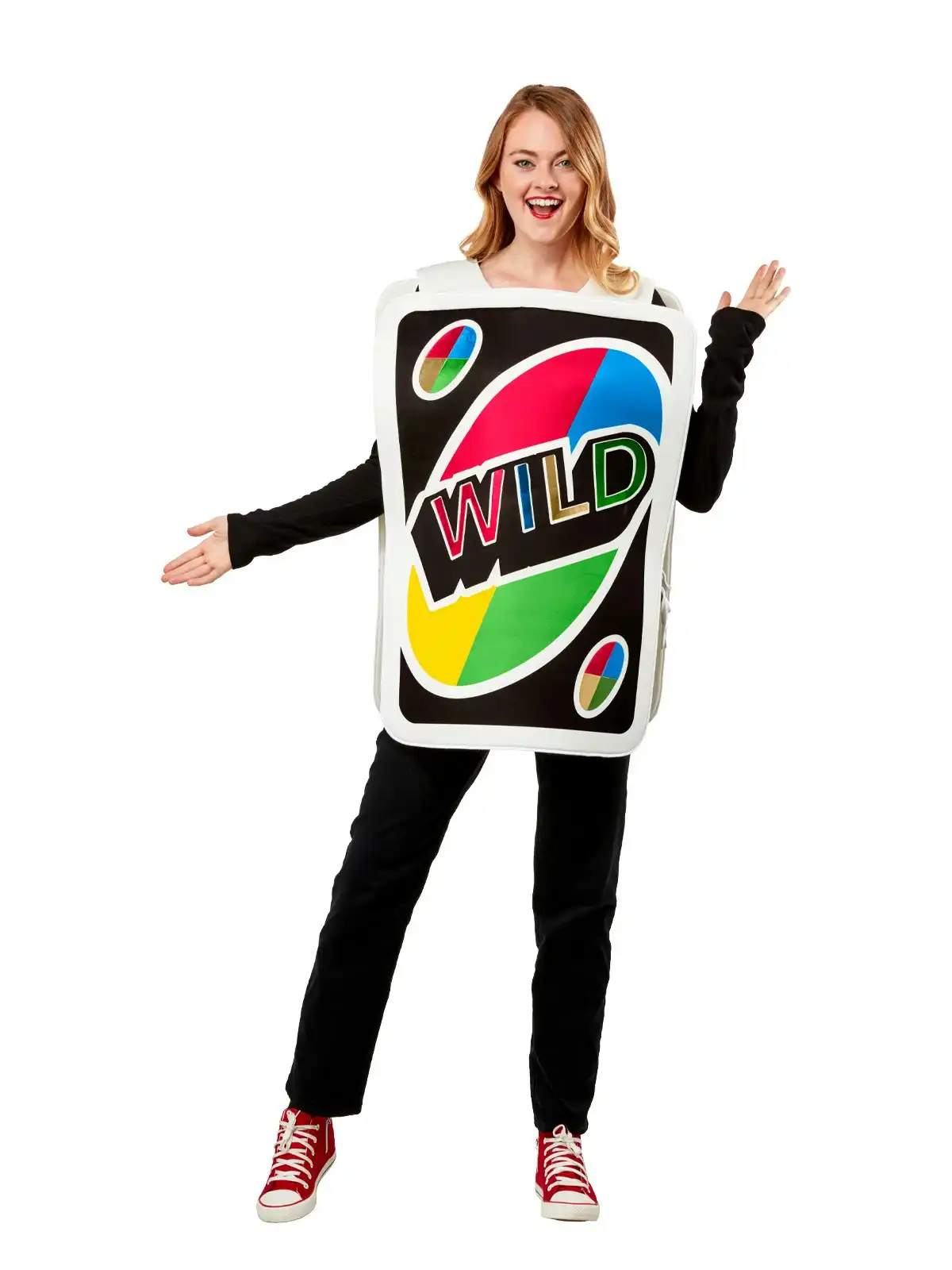 Rubies 80's Game Uno Wild Card Adult Tabard Unisex Dress Up Costume One Size