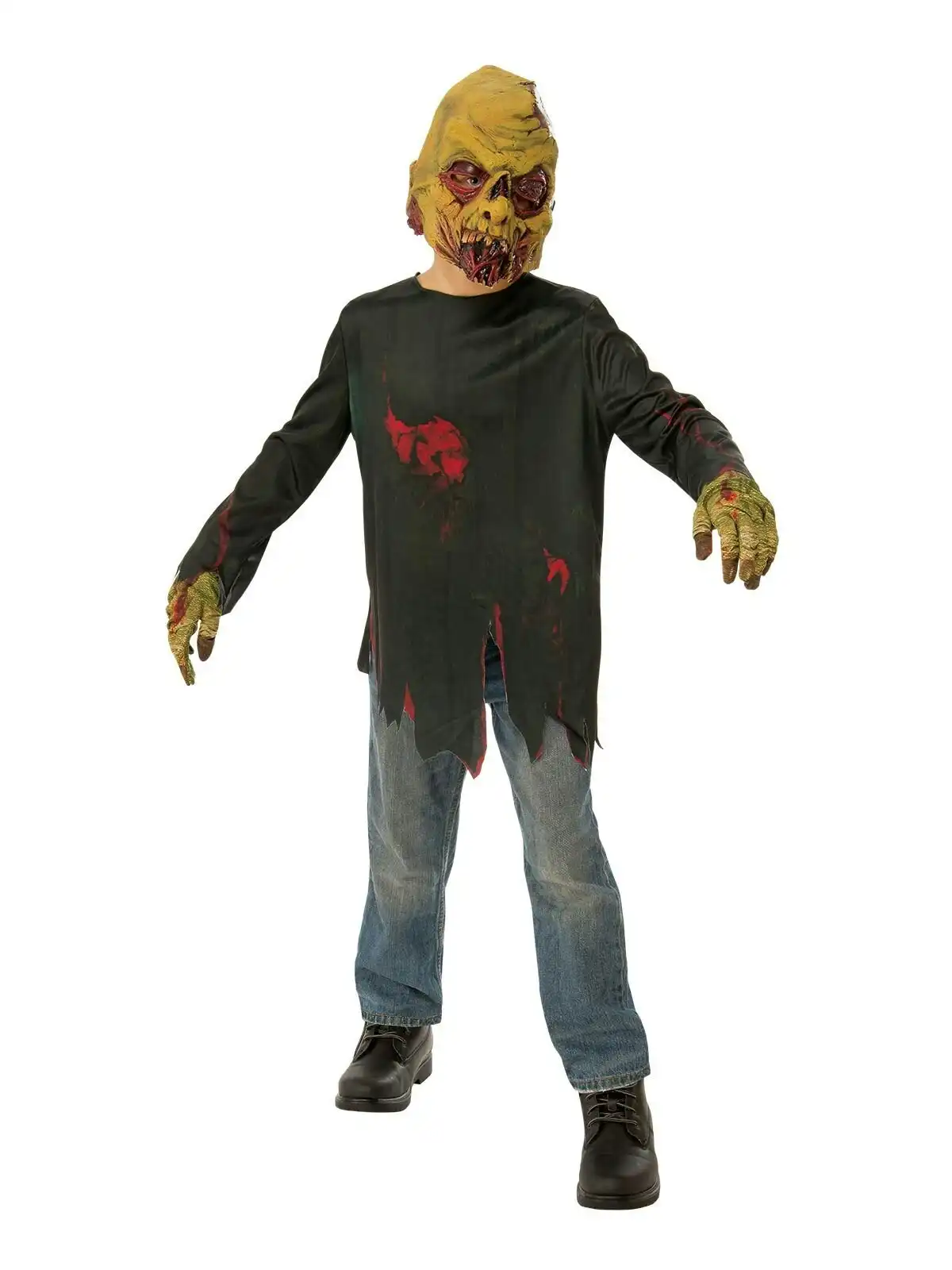 Rubies Zombie Avenger Dress Up Party/Halloween Costume Kids/Boys/Children Size L