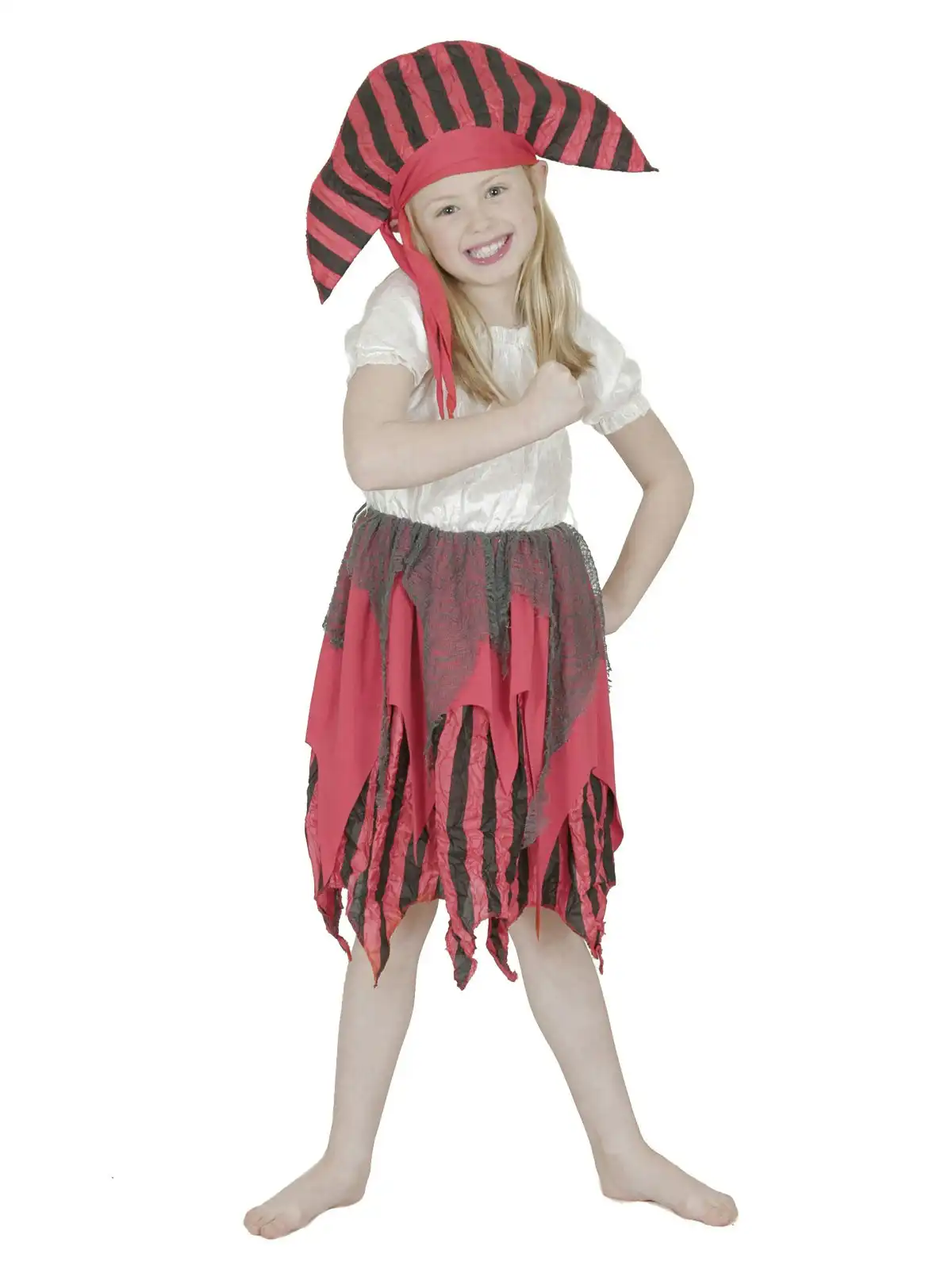 Disney Deckhand Pirate Dress Up Party Costume Kids/Girls/Children Size 3-5