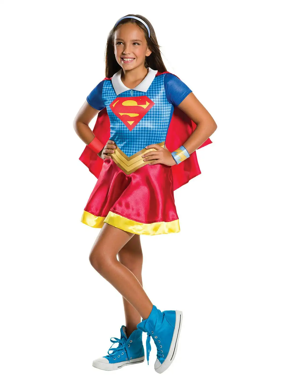 DC Comics Supergirl DCSHG Classic Dress Up Costume Kids/Girls/Children Size 9-12