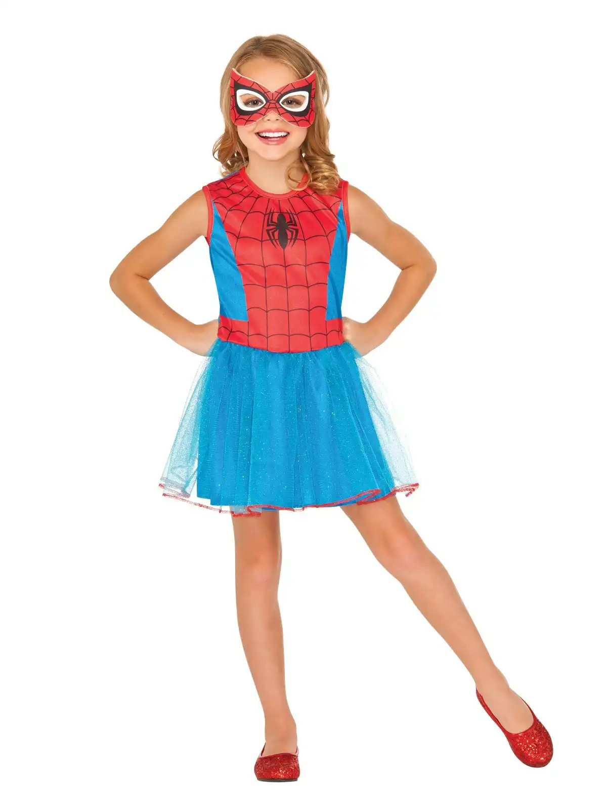 Marvel Spider Girl Opp Kids/Girls Dress Up Halloween Party Kids Costume Size 4-6