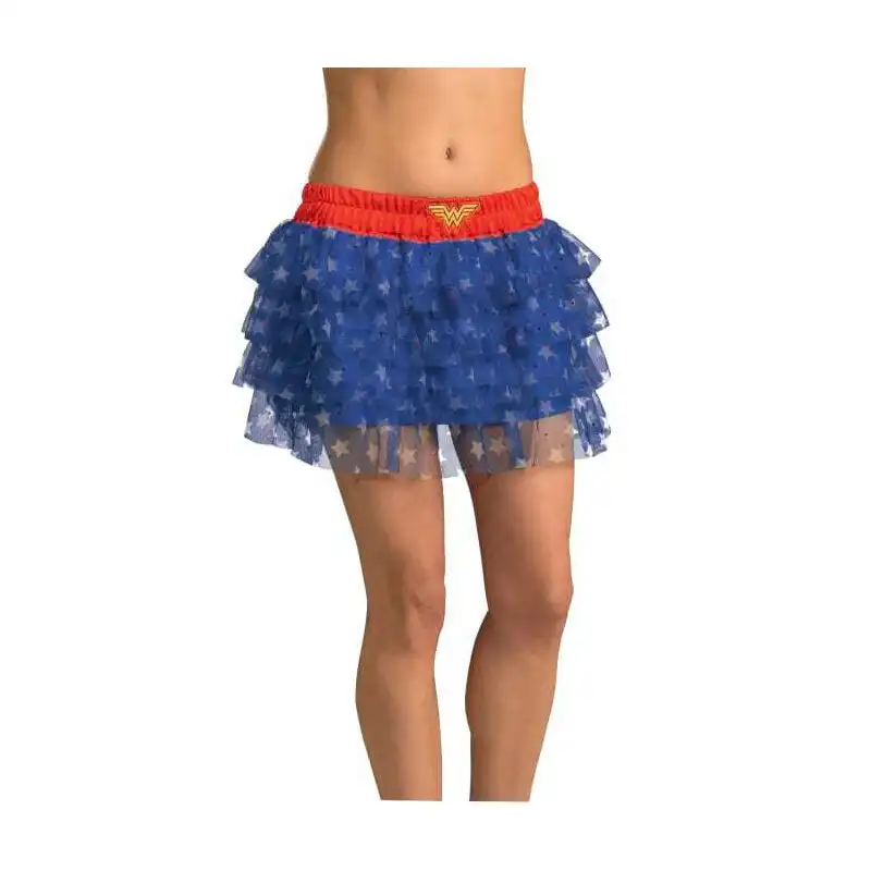 DC Comics Wonder Woman Skirt w/Sequin Teen/Girls Halloween Costume Size Standard