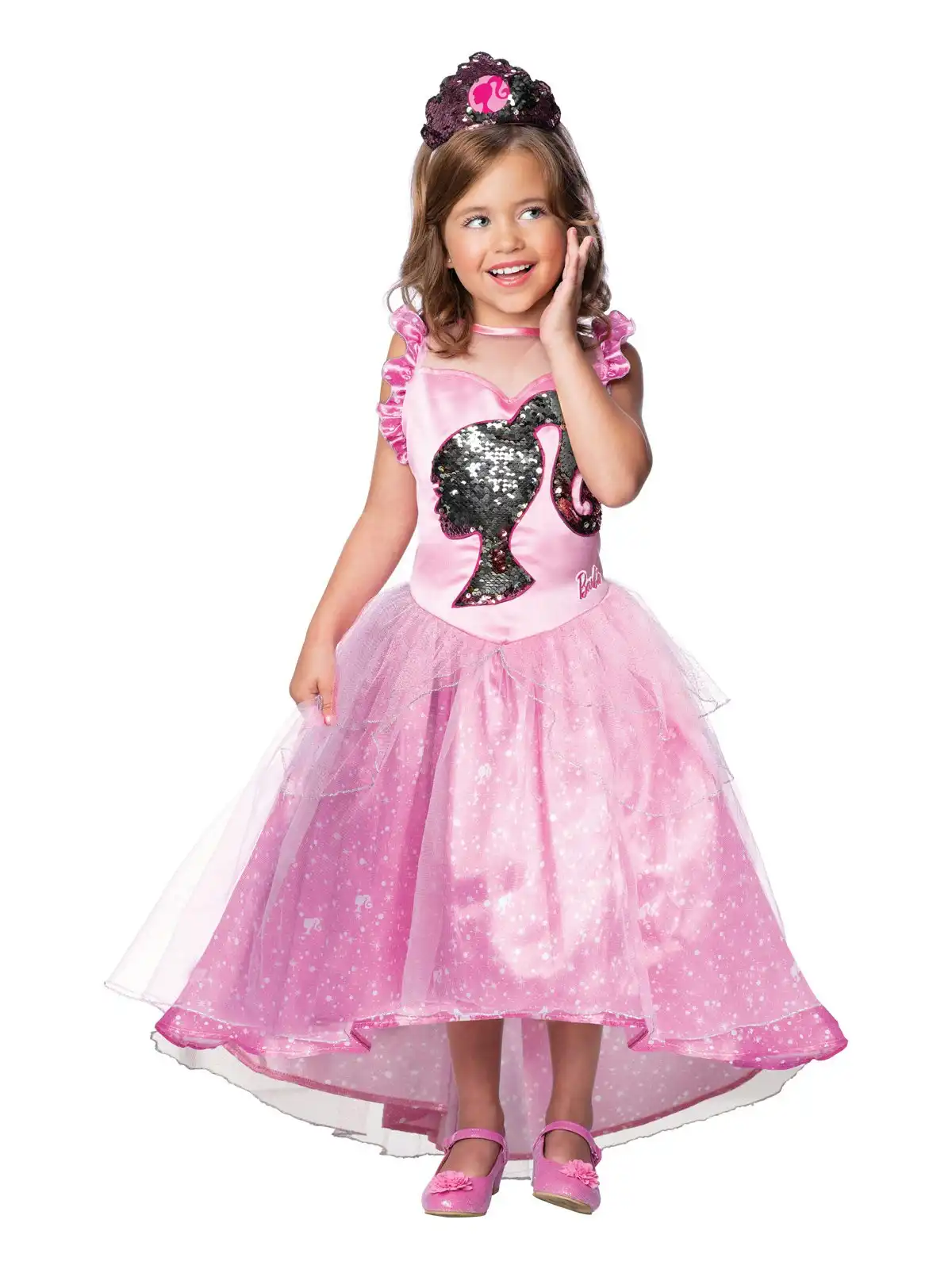 Rubies Barbie Princess Deluxe Dress Up Halloween Party Kids Costume Size 4-6y