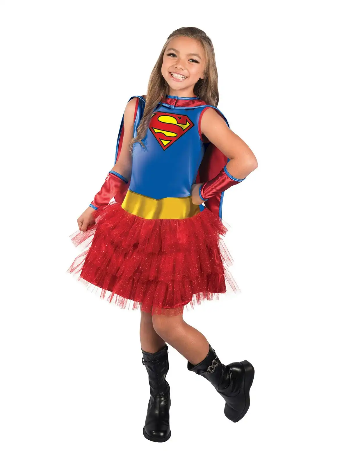 DC Comics Supergirl Opp Dress Up Kids/Girls Halloween Party Costume Size 4-6