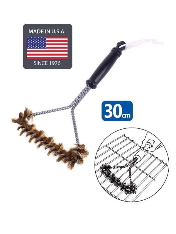 White Magic 30cm Brass Spiral Barbecue/BBQ Grill Cleaning Brush Cleaner Small