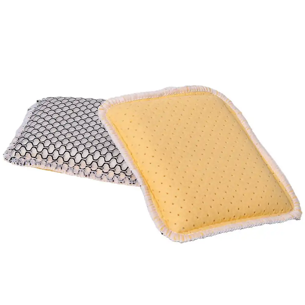 2x 2pc Sabco Duex Bathroom/Shower/Sink Mesh Soap Scum Sponge/Scrub Cleaning Pad