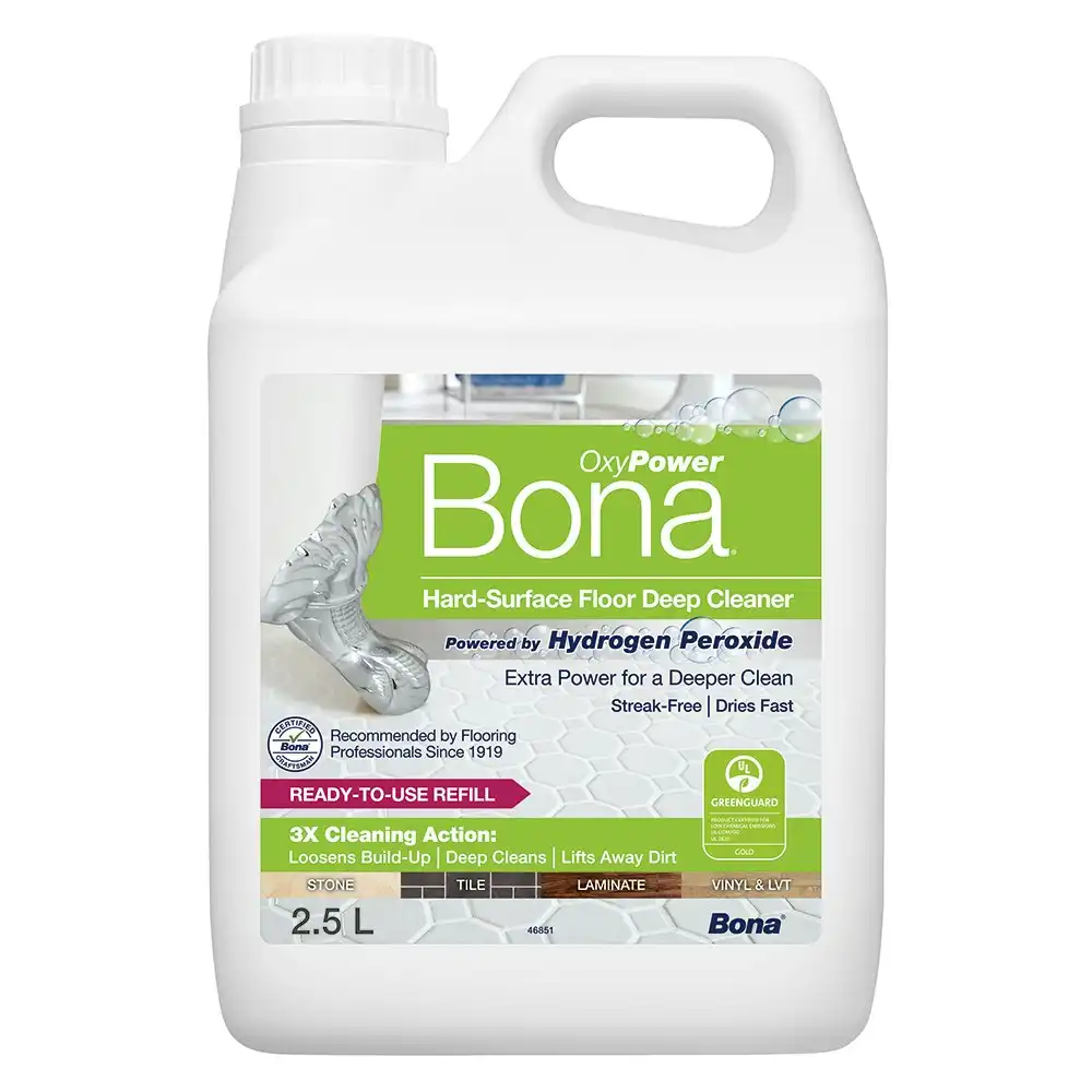 Bona 2.5L Hard Floor/Laminate/Tile Streak Free Deep Cleaner w/Hydrogen Peroxide