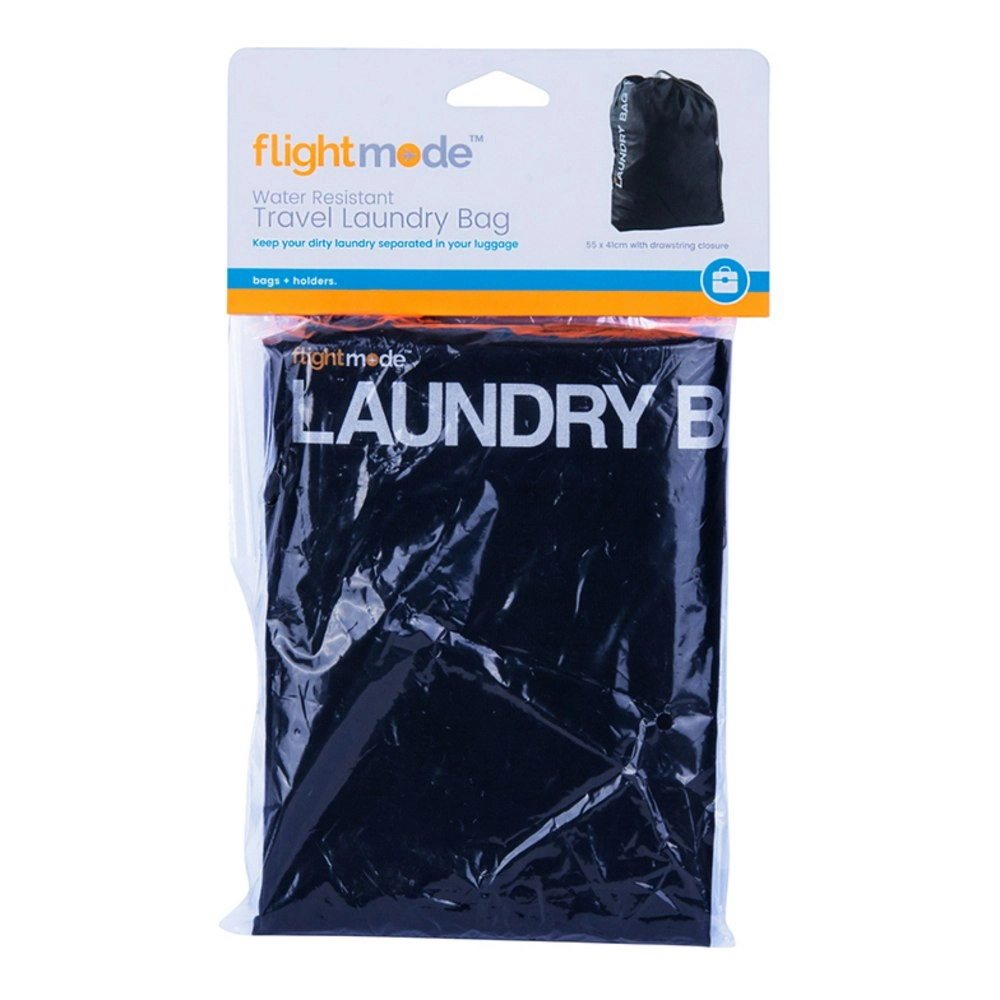 Flight Mode Travel Laundry Bag Gym/Sport Water Resistant Pouch Storage Black