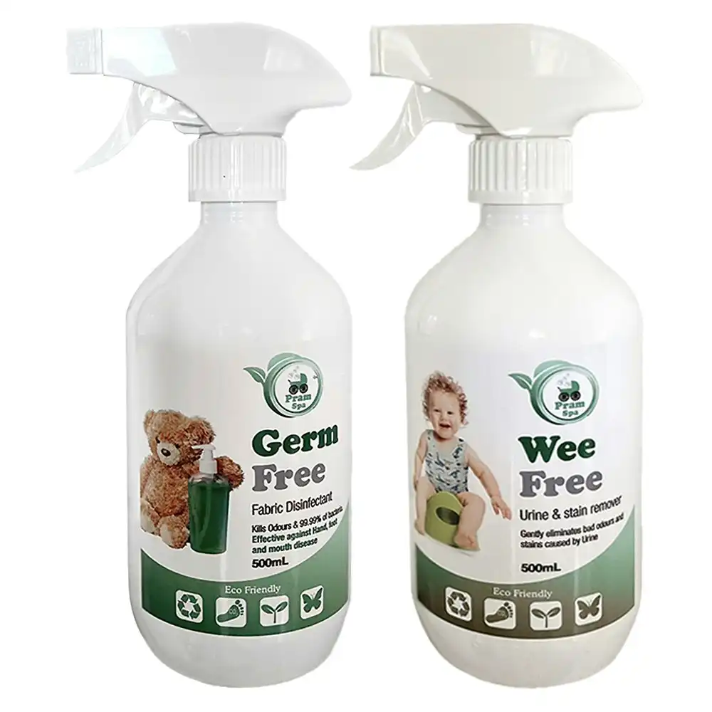 Pram Spa Germ Free & Wee Free Eco Friendly NonToxic Fabric/Odour Cleaner