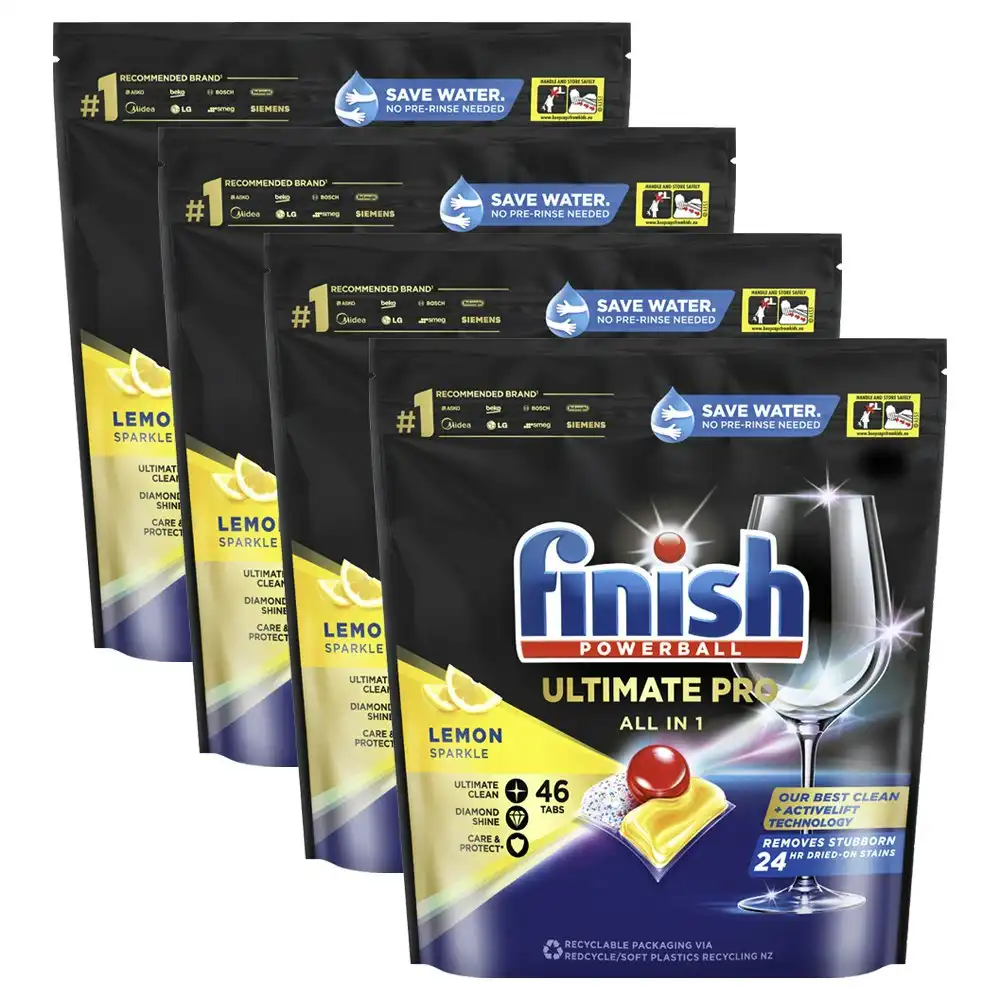 184pc Finish Powerball Ultimate Pro All In 1 Dishwasher Dish Cleaning Tablets