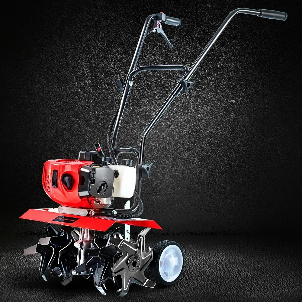 Giantz 65CC Tiller Garden Cultivator Rototiller 6 Blades Soil Plower Rotary Hoe