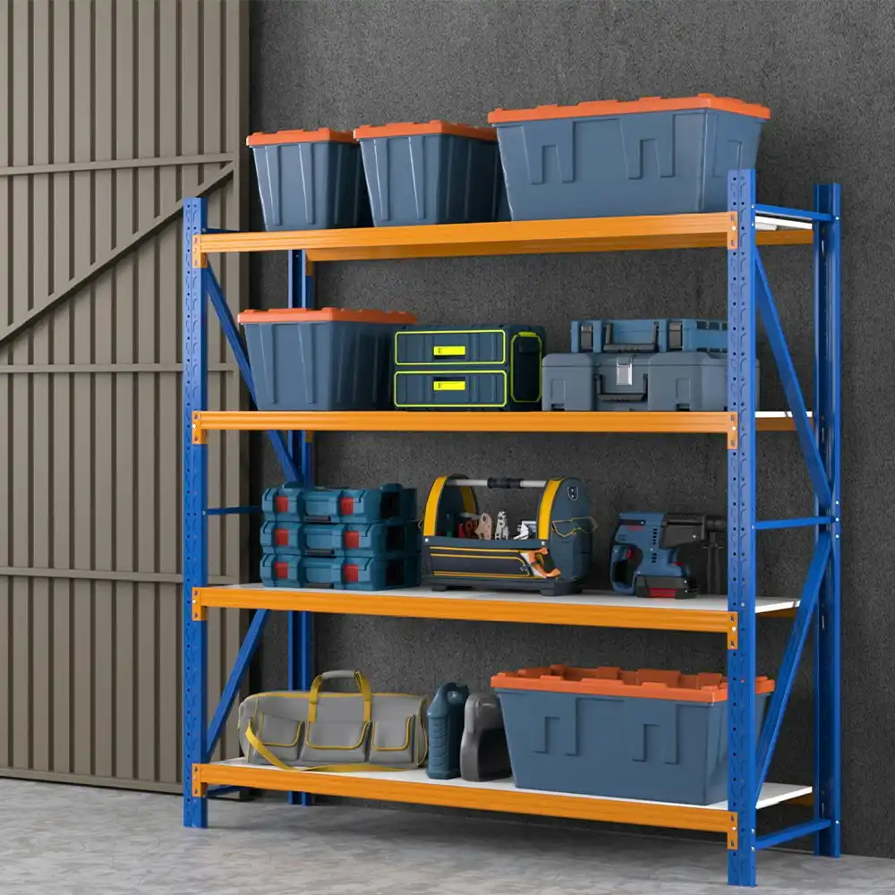 Giantz 2Mx2M Garage Shelving Warehouse Rack Storage Shelf Blue