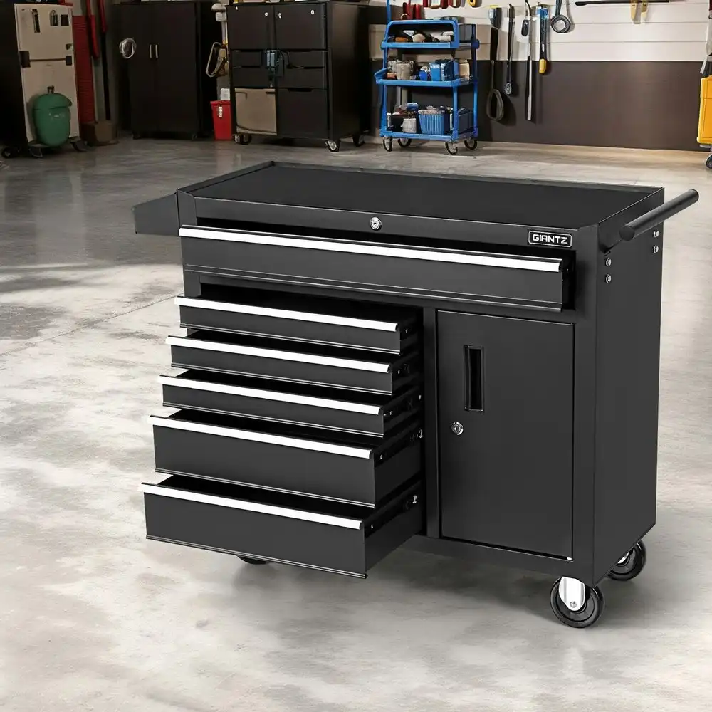 Giantz 6 Drawer Tool Box Cabinet Chest Toolbox Garage Storage Organiser