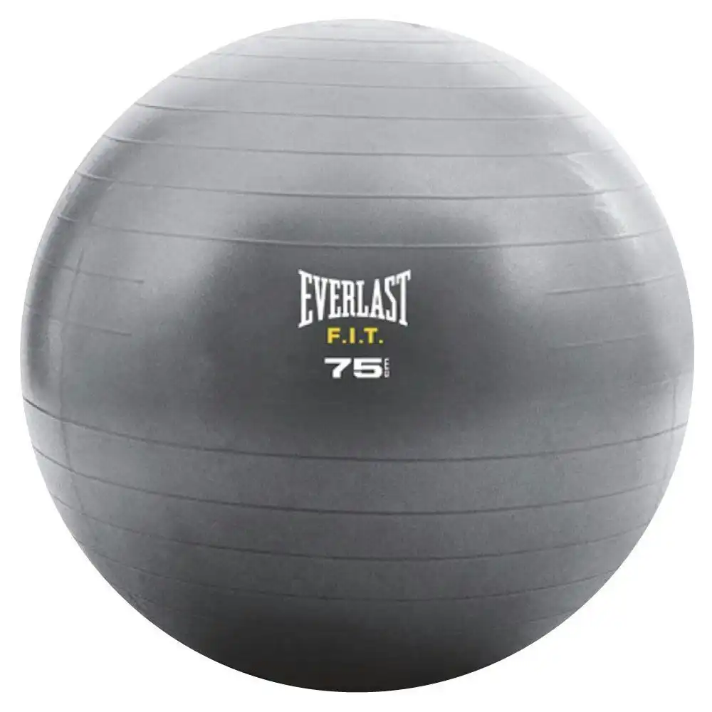 Everlast Core Strength Inflatable Yoga Fitness/Exercise Gym Fit Ball 75cm Grey