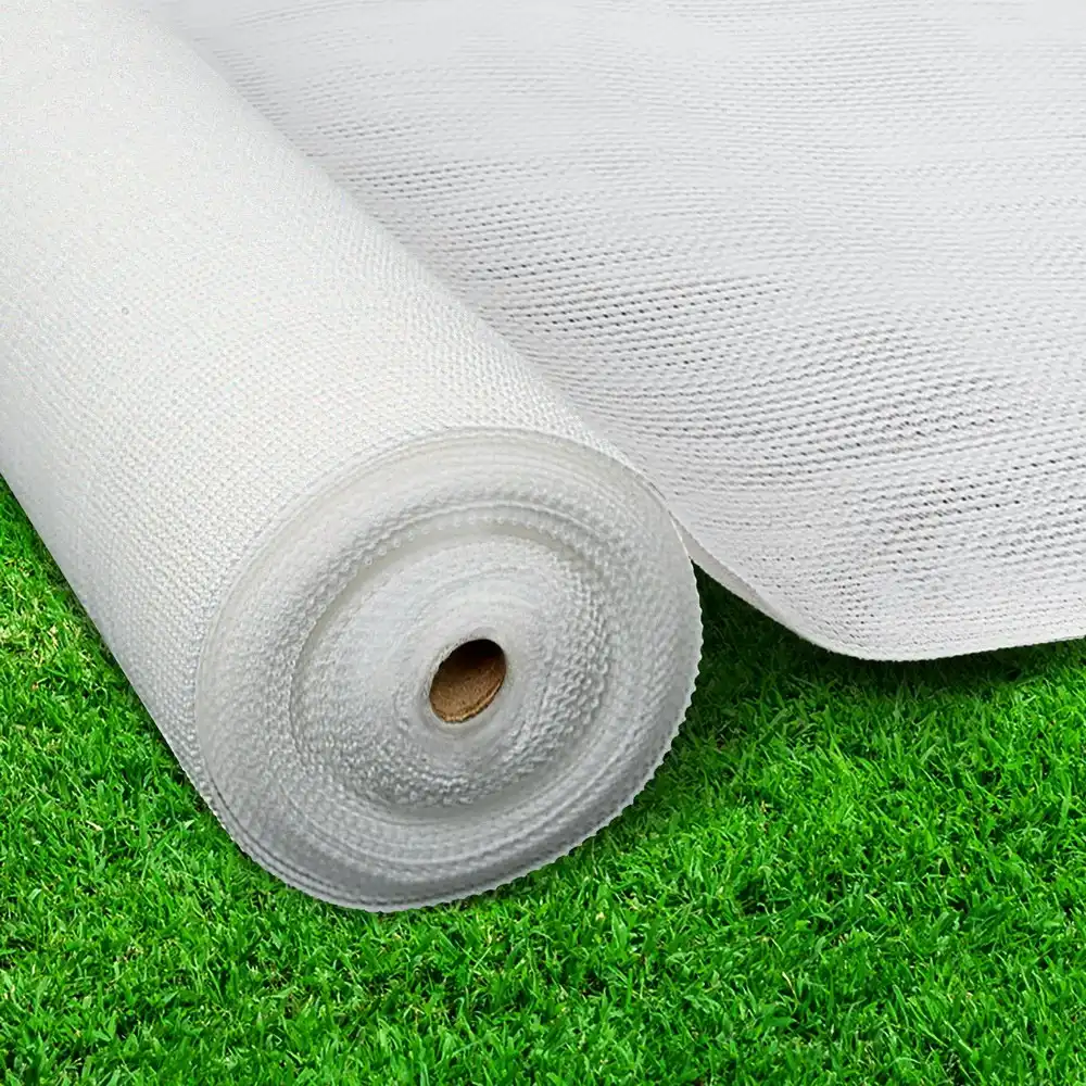 Instahut 50% Shade Cloth 1.83x10m Shadecloth Wide Heavy Duty White