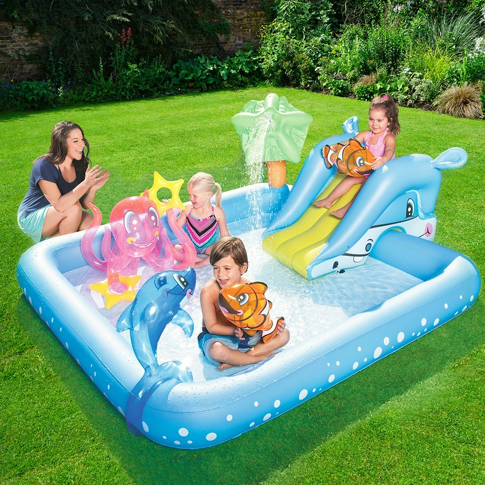 Bestway Kids Pool 239x206x86cm Inflatable Above Ground Swimming Play Pools 308L