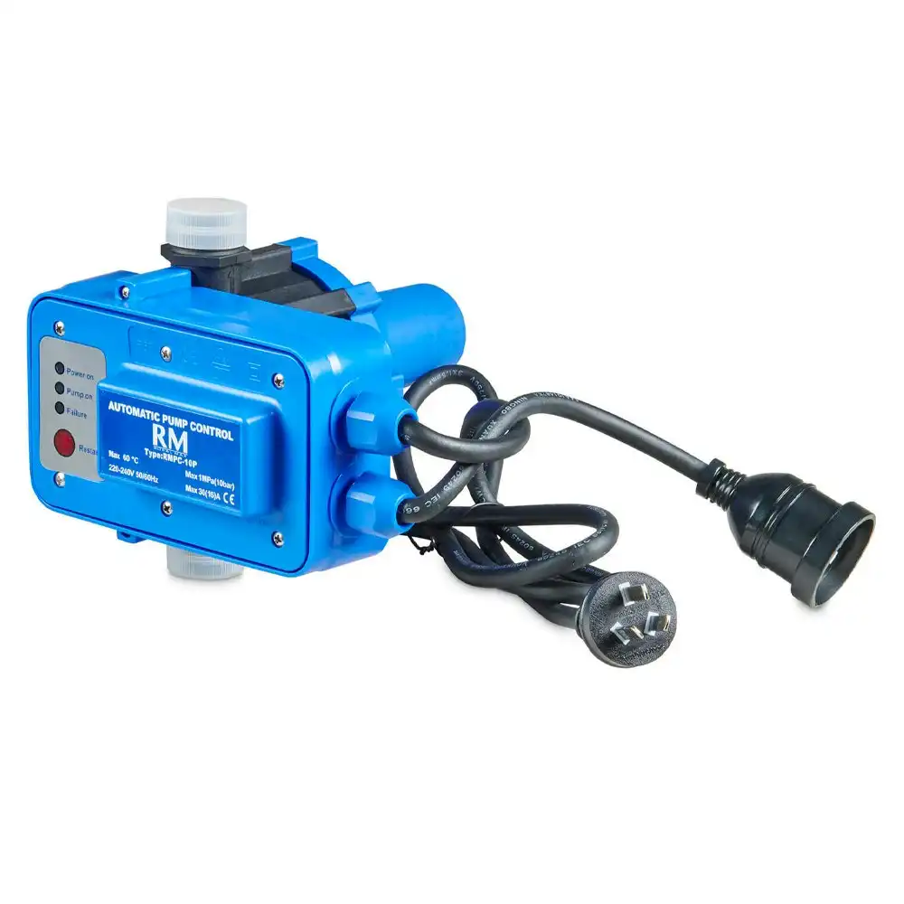 Rural Max Corded 30A/2200W Electric Automatic Controller For Water Pump Blue