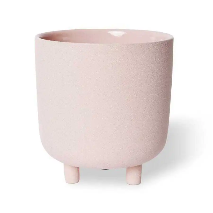 E Style Piper 23cm Ceramic Plant Pot Home Decorative Planter Round Pink
