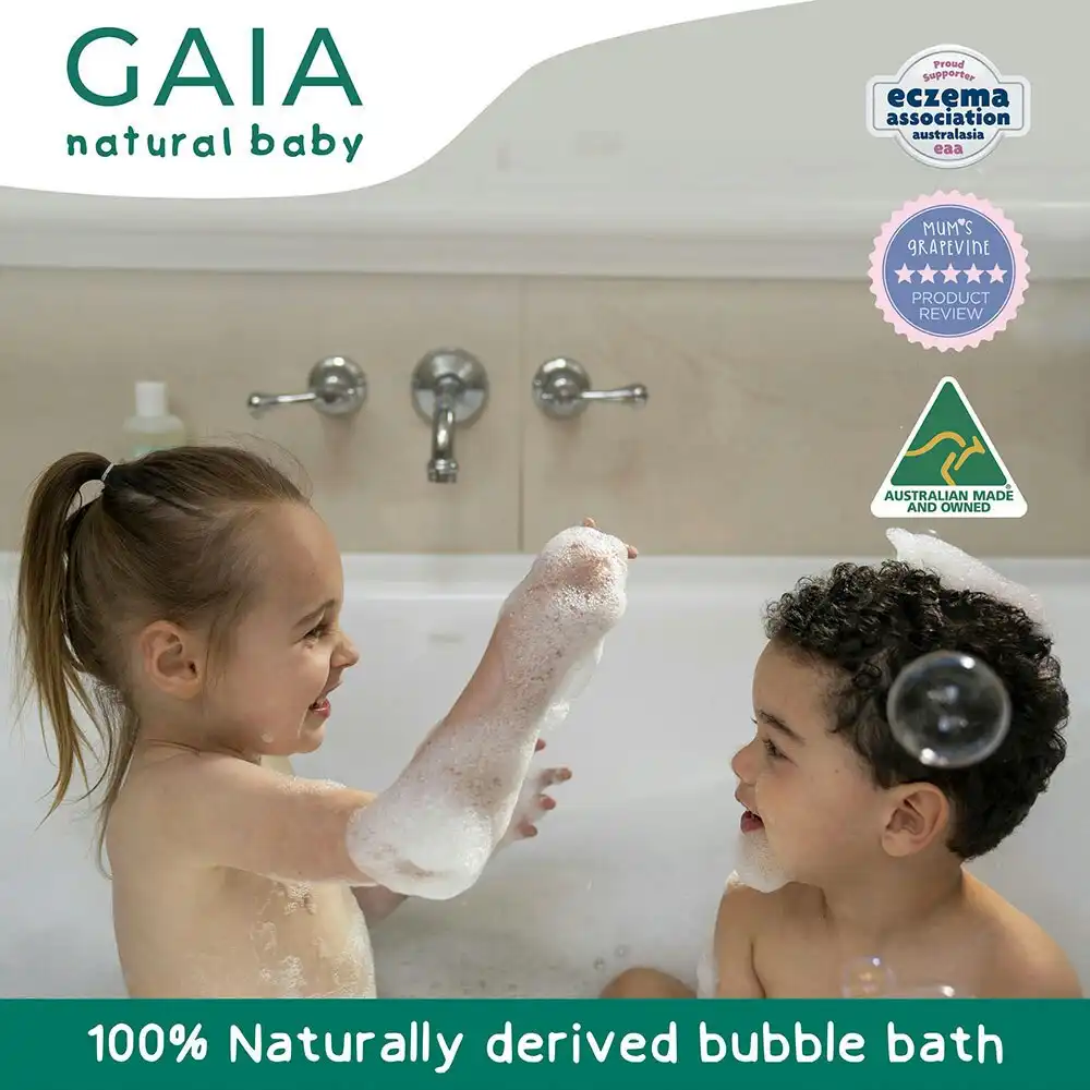 Gaia Bubble Bath Sleeptime 250ml Baby/Kids 6m+ Sensitive Skin Organic/Natural