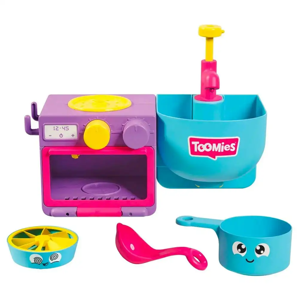 TOMY Toomies Kids/Children/Toddler Bubble & Bake Bathtime Kitchen Toy Set 18m+