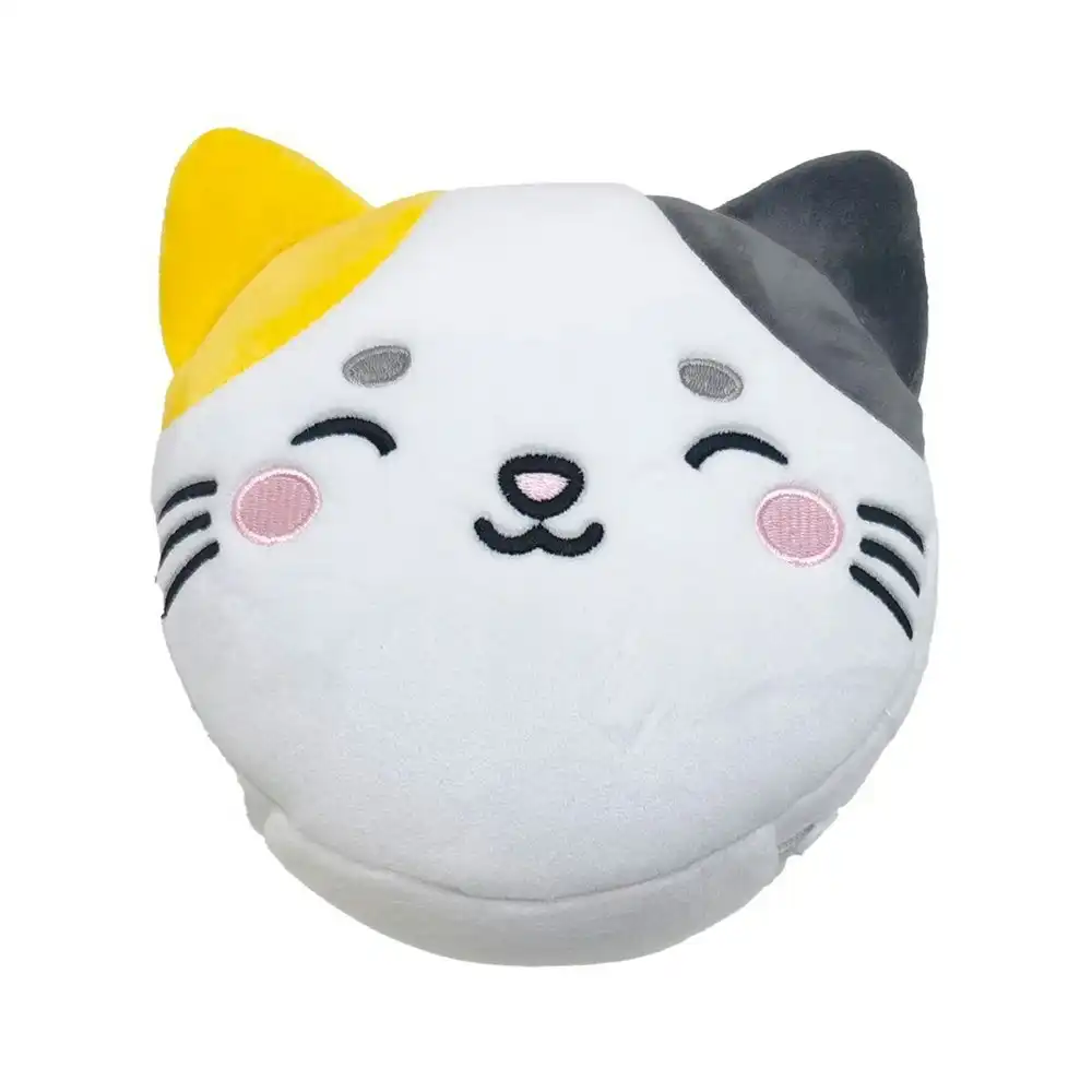 Relaxeazzz 15cm Cat Travel Pillow w/ Eye Mask 6y+ Kids/Adults Soft Cushion Plush