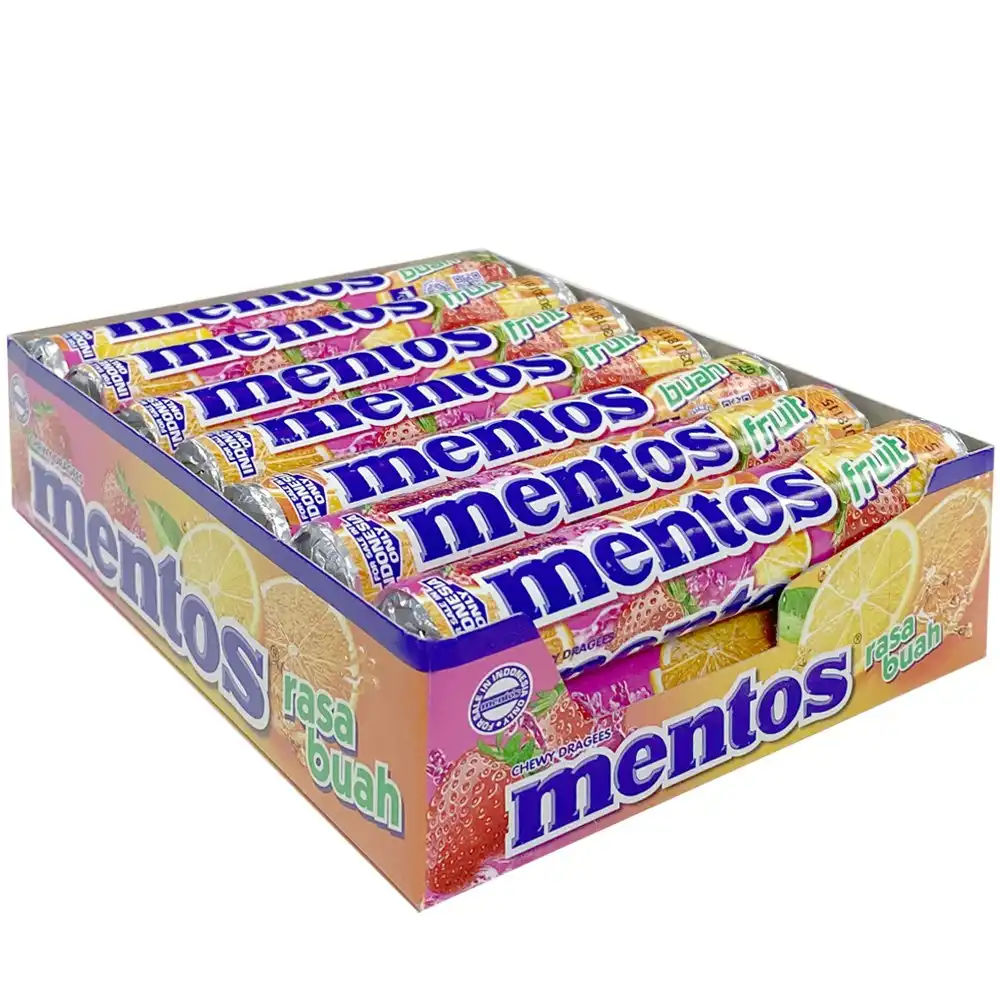 14PK Mentos Candies Roll Fruity Party Confectionery Fruit Candy Treats Pack